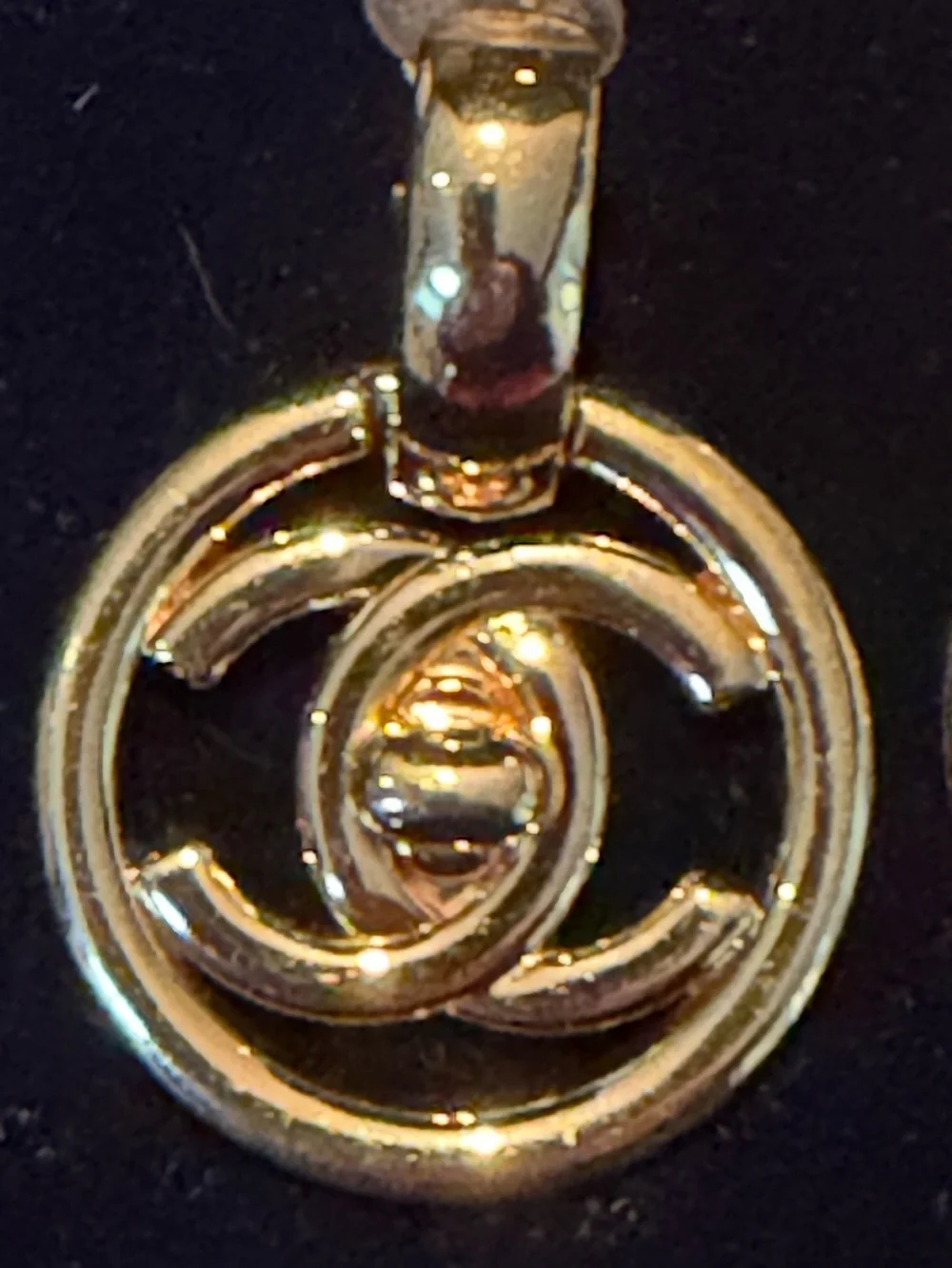Authentic Chanel Spring 1997 Large Gold CC Turnlock Clip On Earrings
